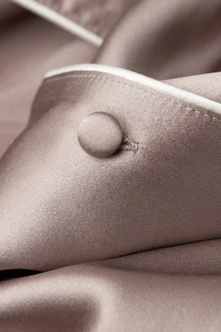 Blouse met Korte Mouwen van Zijde in Herenstijl