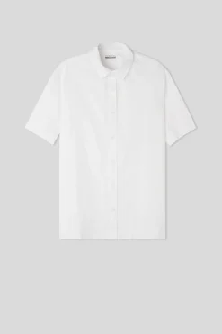 Blouse van Linnen en Katoen met Korte Mouwen