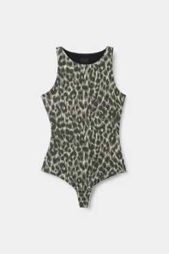 Body met Brede Schouderbandjes en Safari Dierenprint van Fresh Bamboo