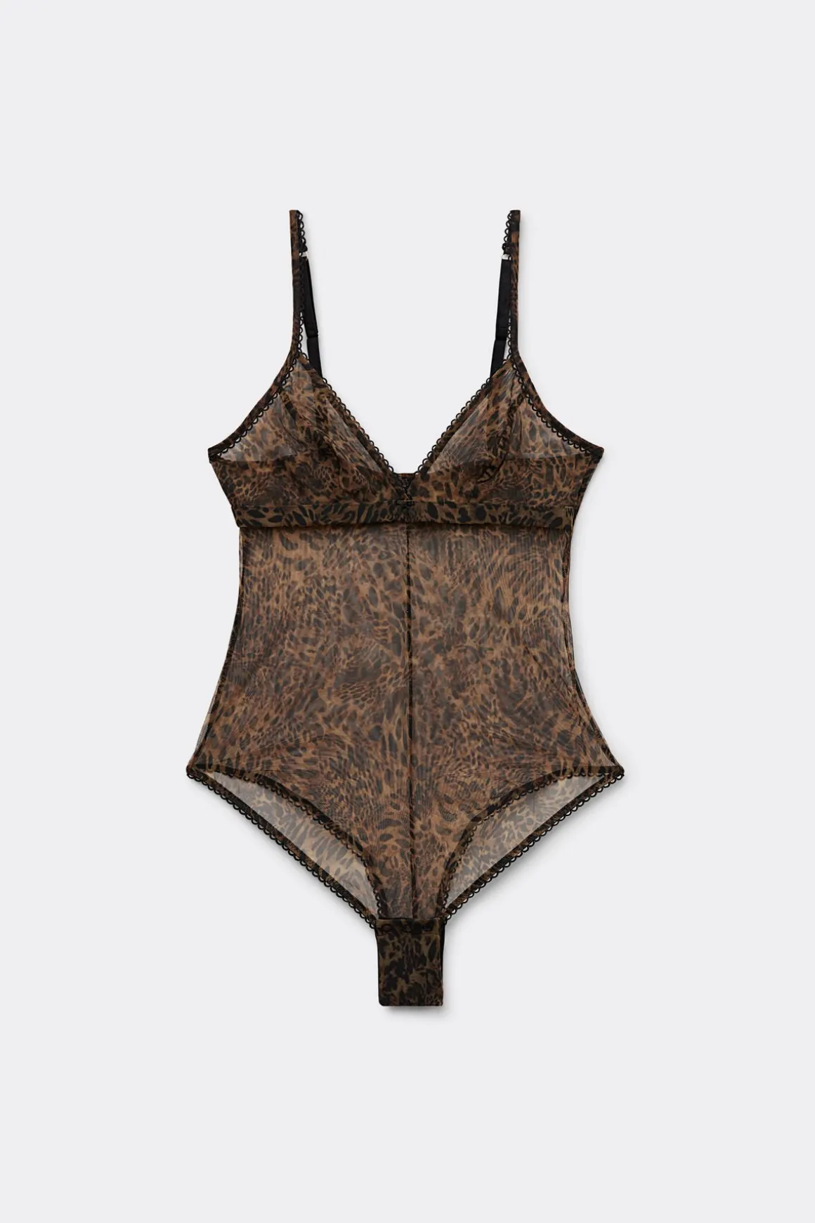 Body van Tule met Dierenprint Always Glamorous