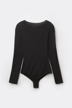 Bodysuit met Lange Mouwen van Modal en Kasjmier
