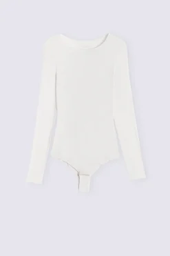 Bodysuit met Lange Mouwen van Modal en Kasjmier