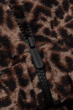 Bomberjack van Gespikkelde Fleece Luxurious Leopard