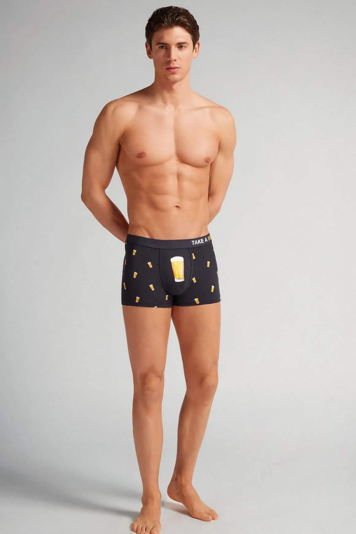Boxer Superior Katoen met Bierprint