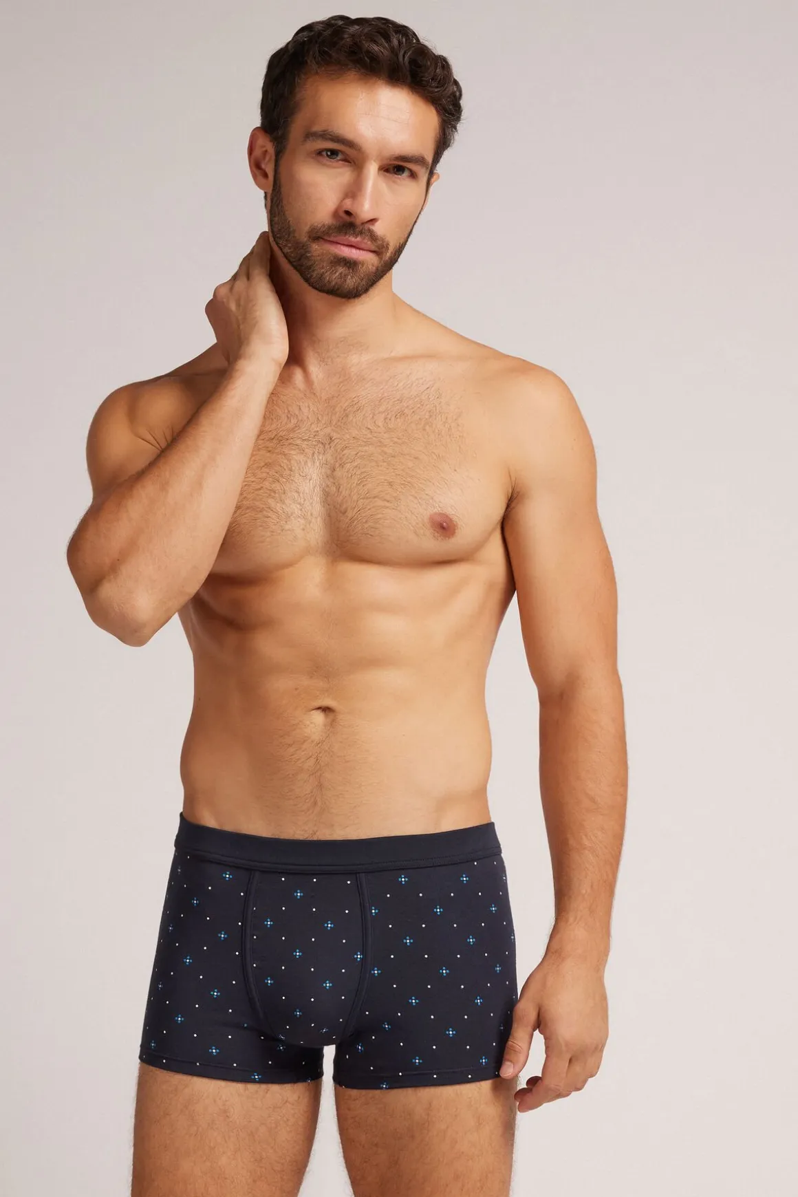 Boxer Superior Katoen Microprint Bloem