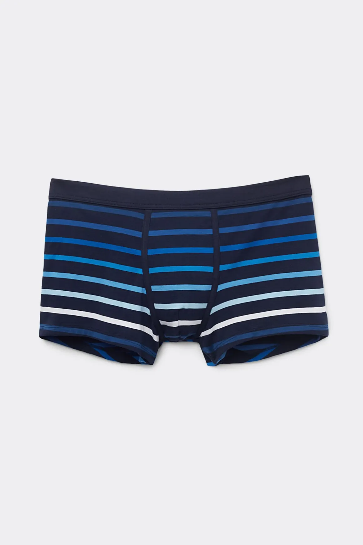Boxer Superior Katoen Print Strepen Blauw
