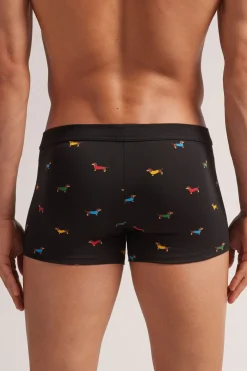 Boxer Superior Katoen Teckelprint