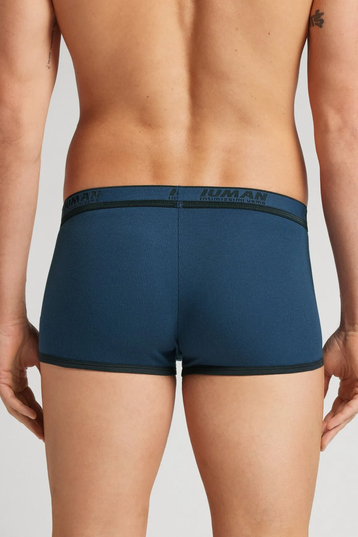 Boxer van Geribbeld Superior Katoen