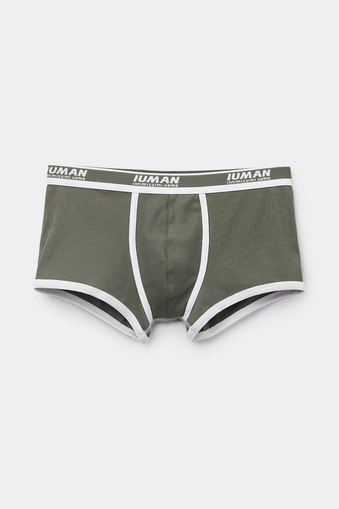 Boxer van Geribbeld Superior Katoen