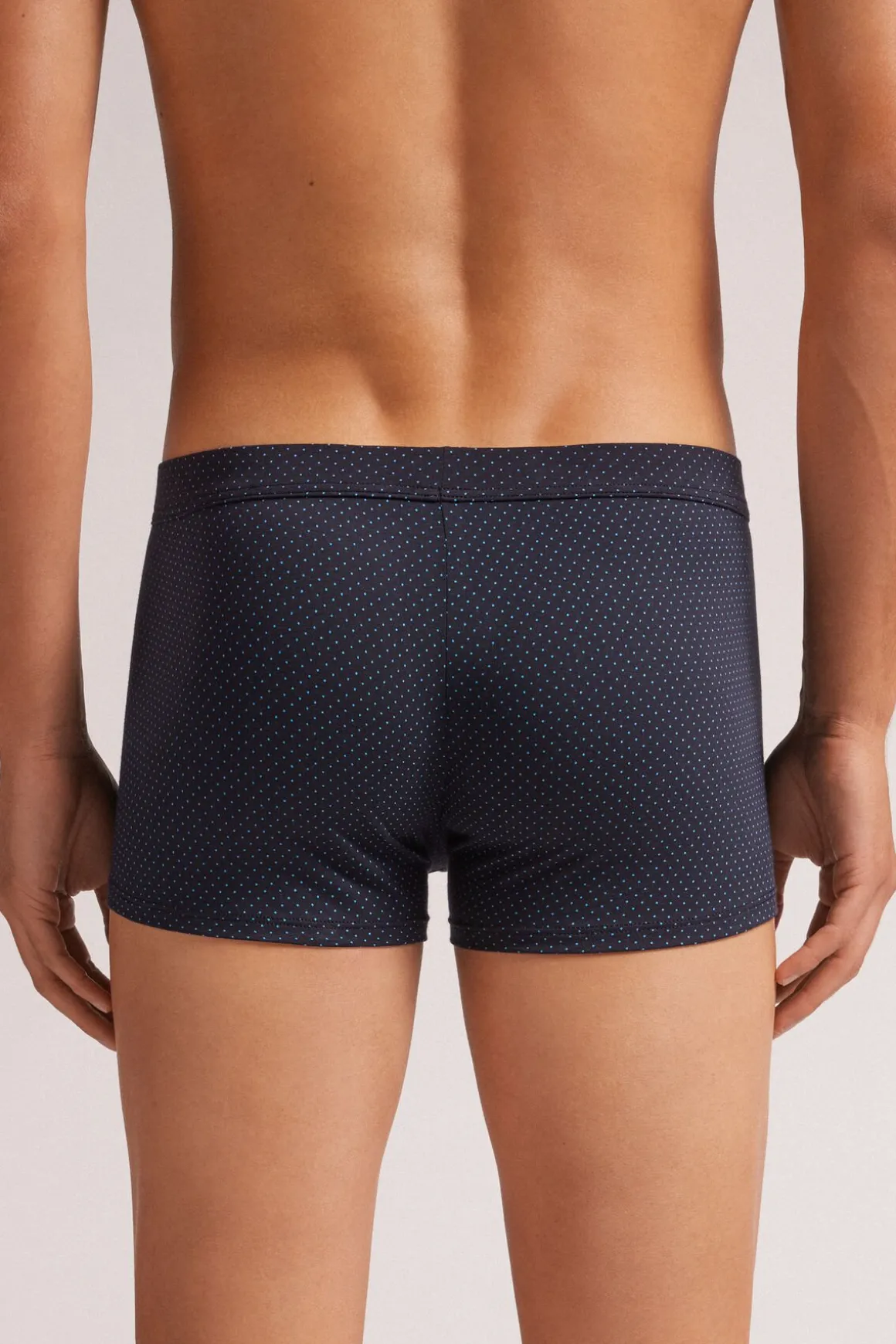 Boxer van Katoen met Stippenprint