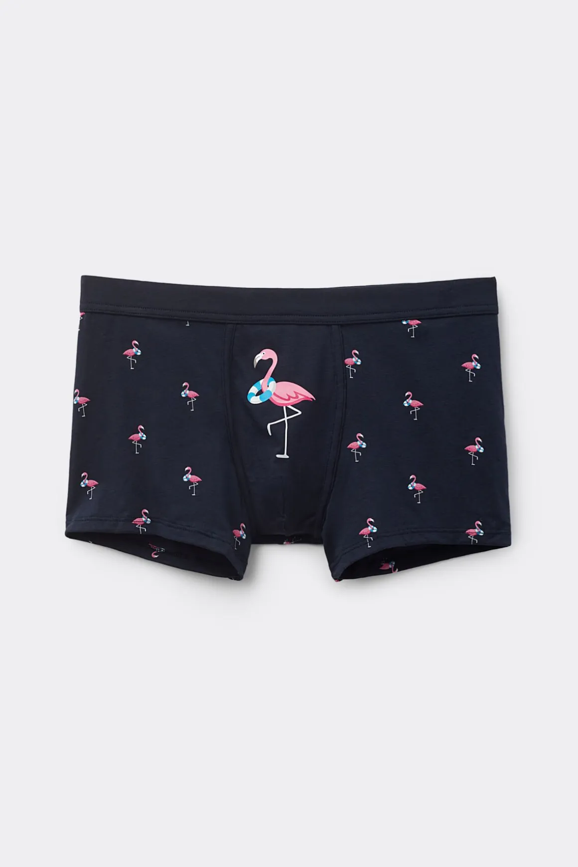 Boxer van Natural Fresh Katoen met Flamingo's Print