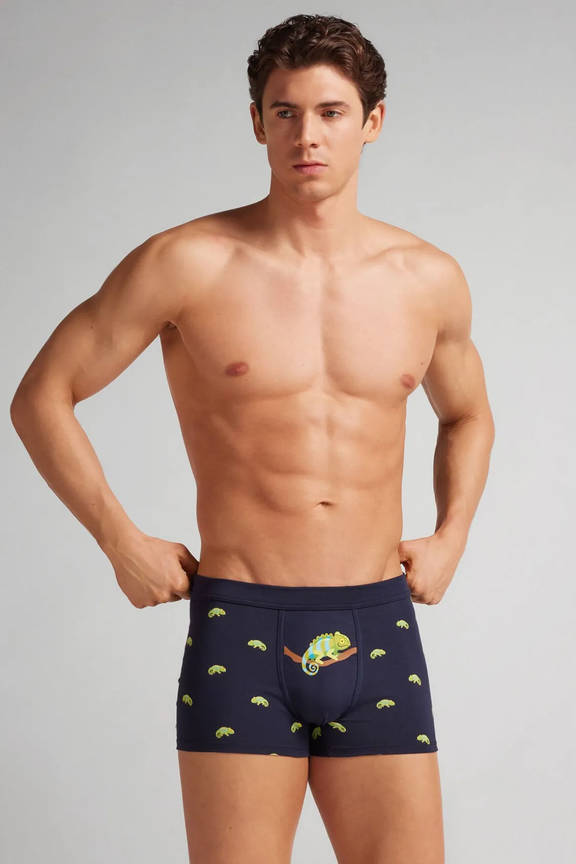 Boxer van Superior Katoen met Kameleonprint