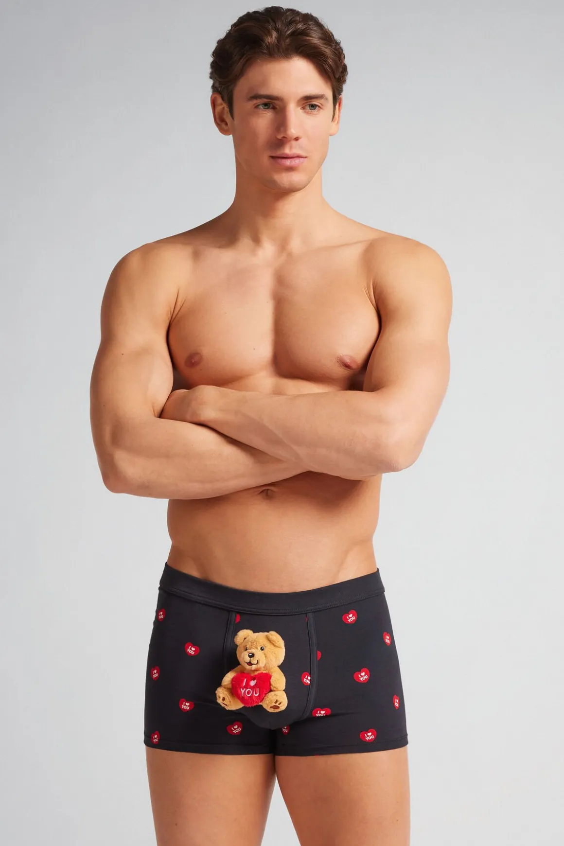 Boxer van Superior Katoen met I Love You Knuffel