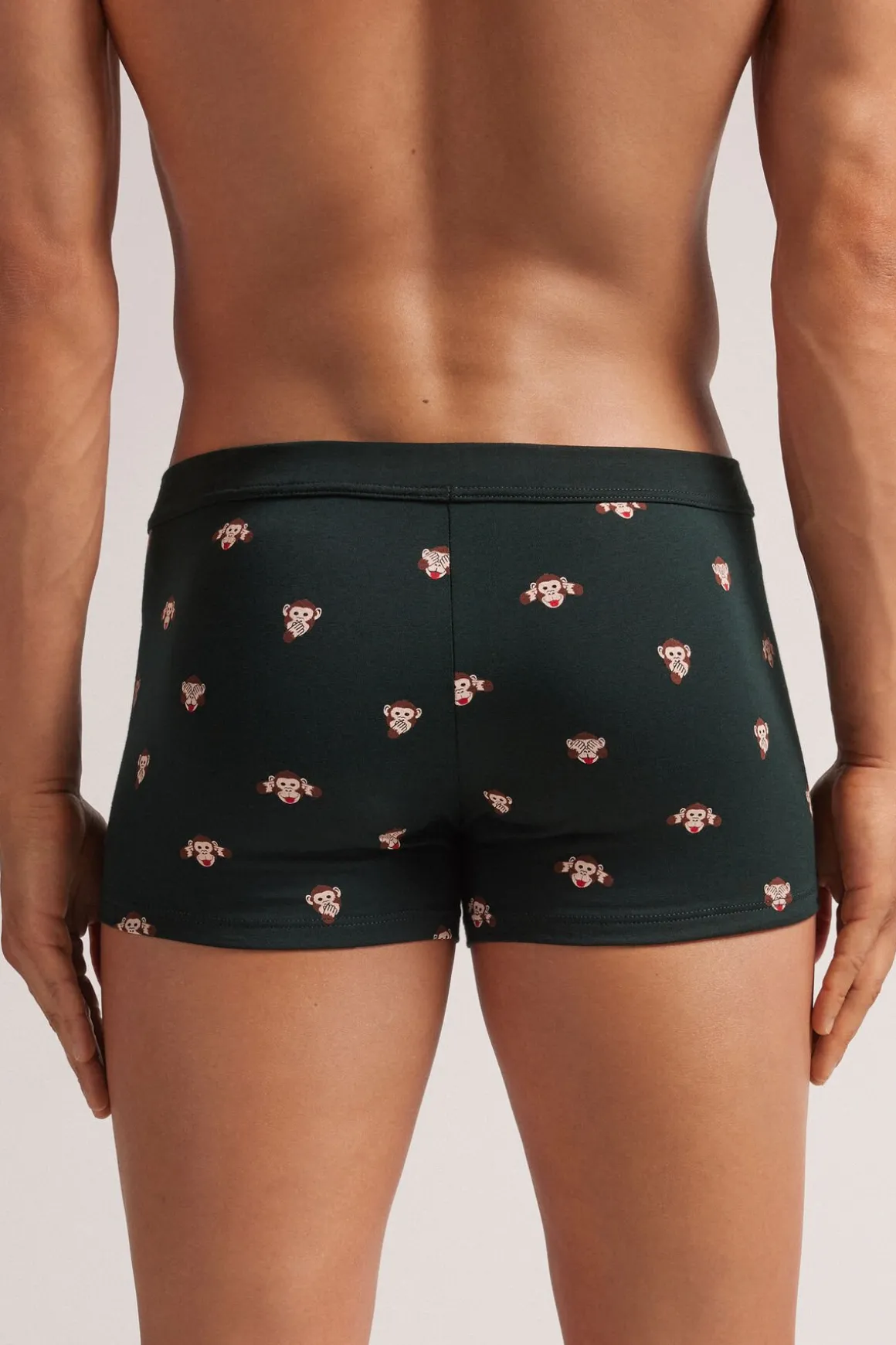 Boxer van Superior Katoen met Apenprint