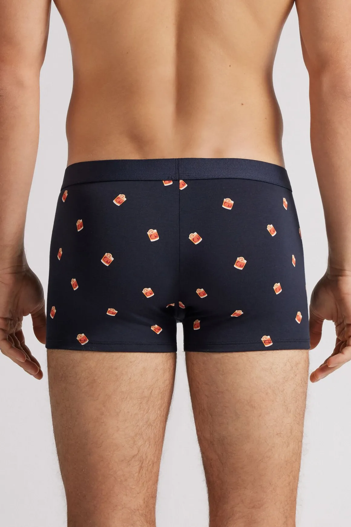Boxer van Superior Katoen met Negroni Cocktail Print