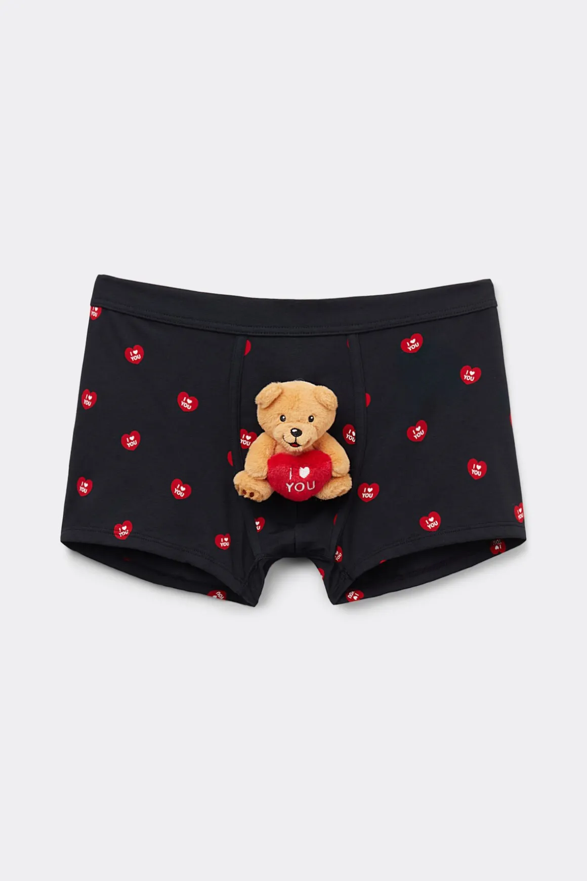Boxer van Superior Katoen met I Love You Knuffel
