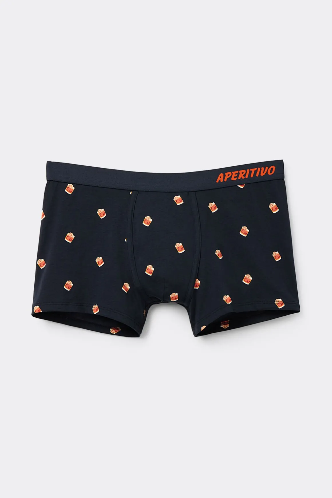 Boxer van Superior Katoen met Negroni Cocktail Print