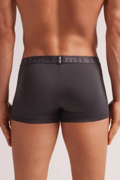 Boxershort van microfiber met logo