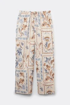 Broek van Linnen en Katoen Italian Riviera