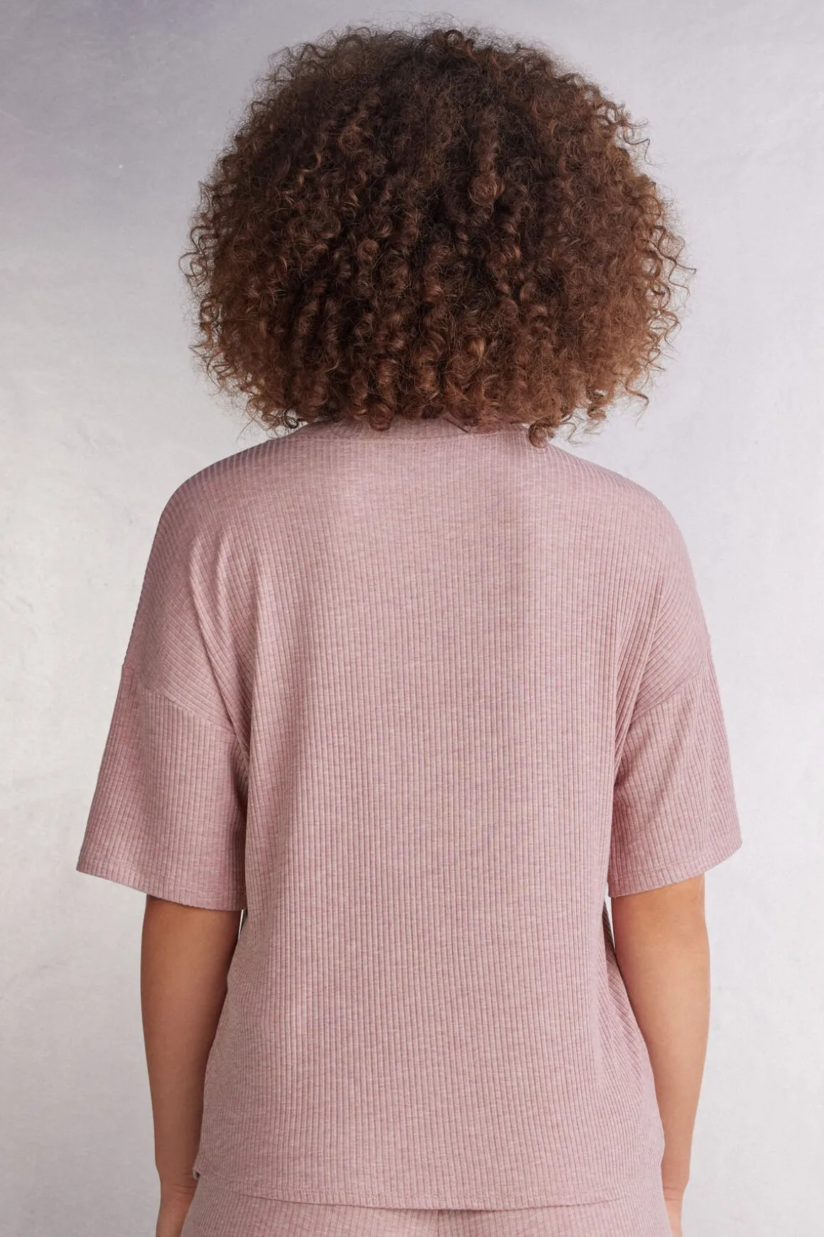 Chic Comfort Trui met Korte Mouwen in Modal