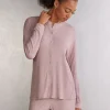 Chic Comfort Trui met Lange Mouwen Open aan de Voorkant van Modal