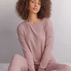 Chic Comfort Trui met Lange Mouwen en Boothals van Modal