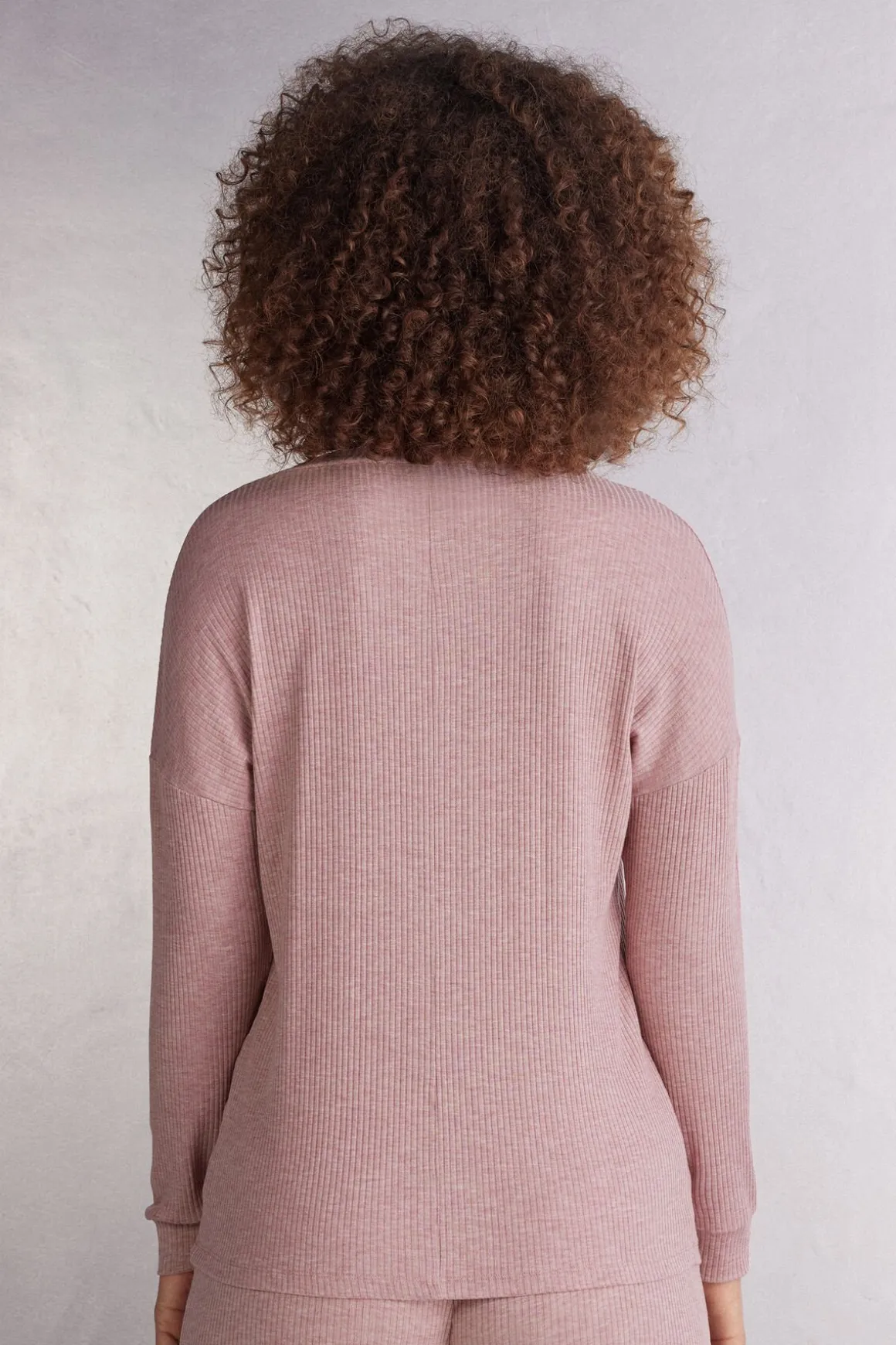 Chic Comfort Trui met Lange Mouwen en Boothals van Modal