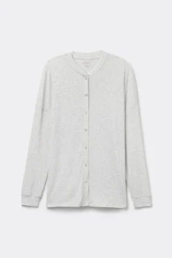 Chic Comfort Trui met Lange Mouwen Open aan de Voorkant van Modal