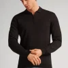 Gebreide Polo met Lange Mouwen en Rits