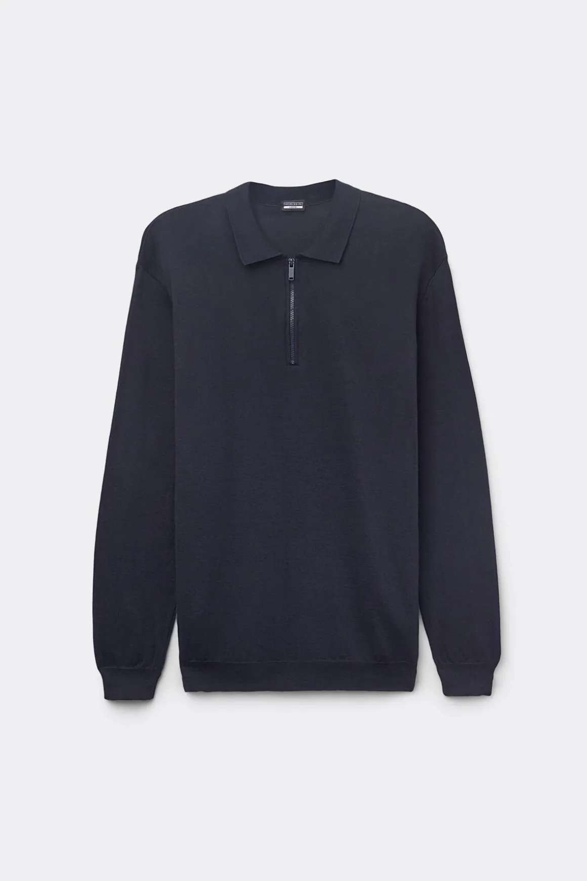 Gebreide Polo met Lange Mouwen en Rits