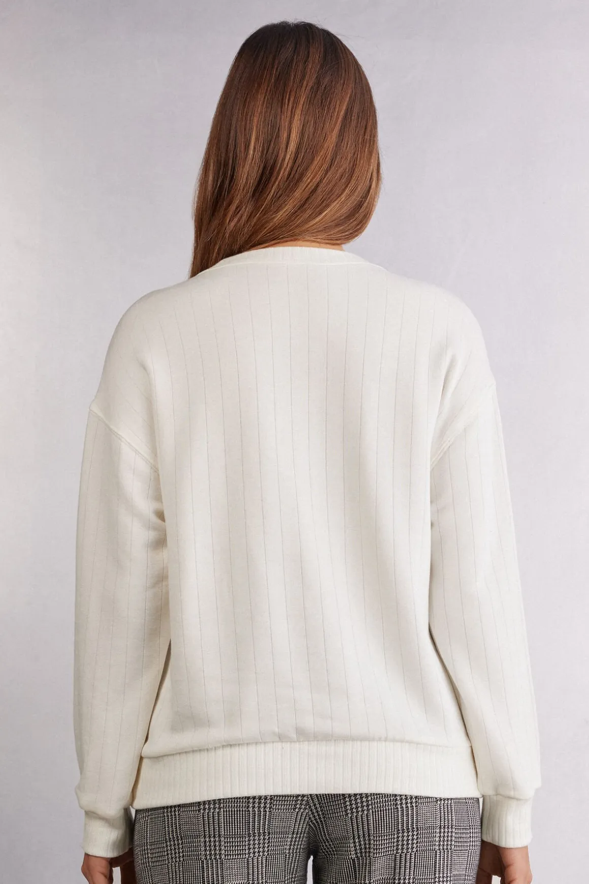 Geribd Shirt met Lange Mouwen Royal Elegance