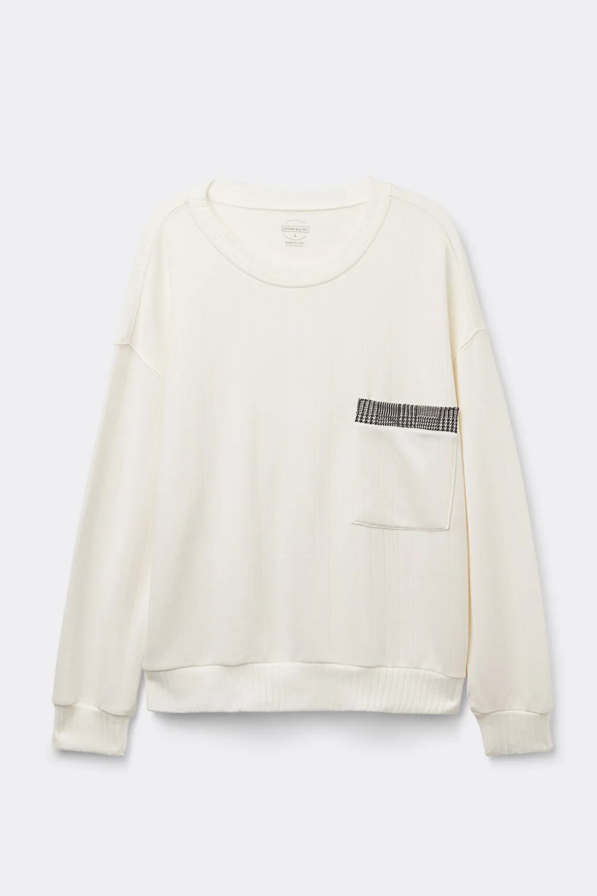 Geribd Shirt met Lange Mouwen Royal Elegance