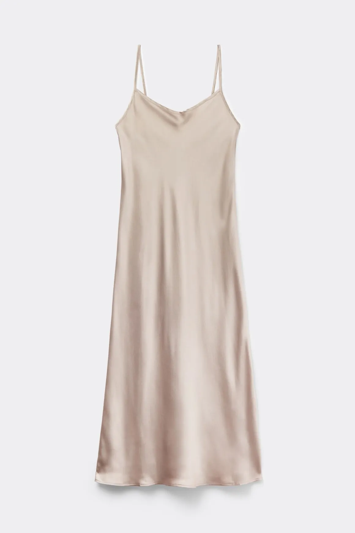 Halflange Slipdress van Zijde