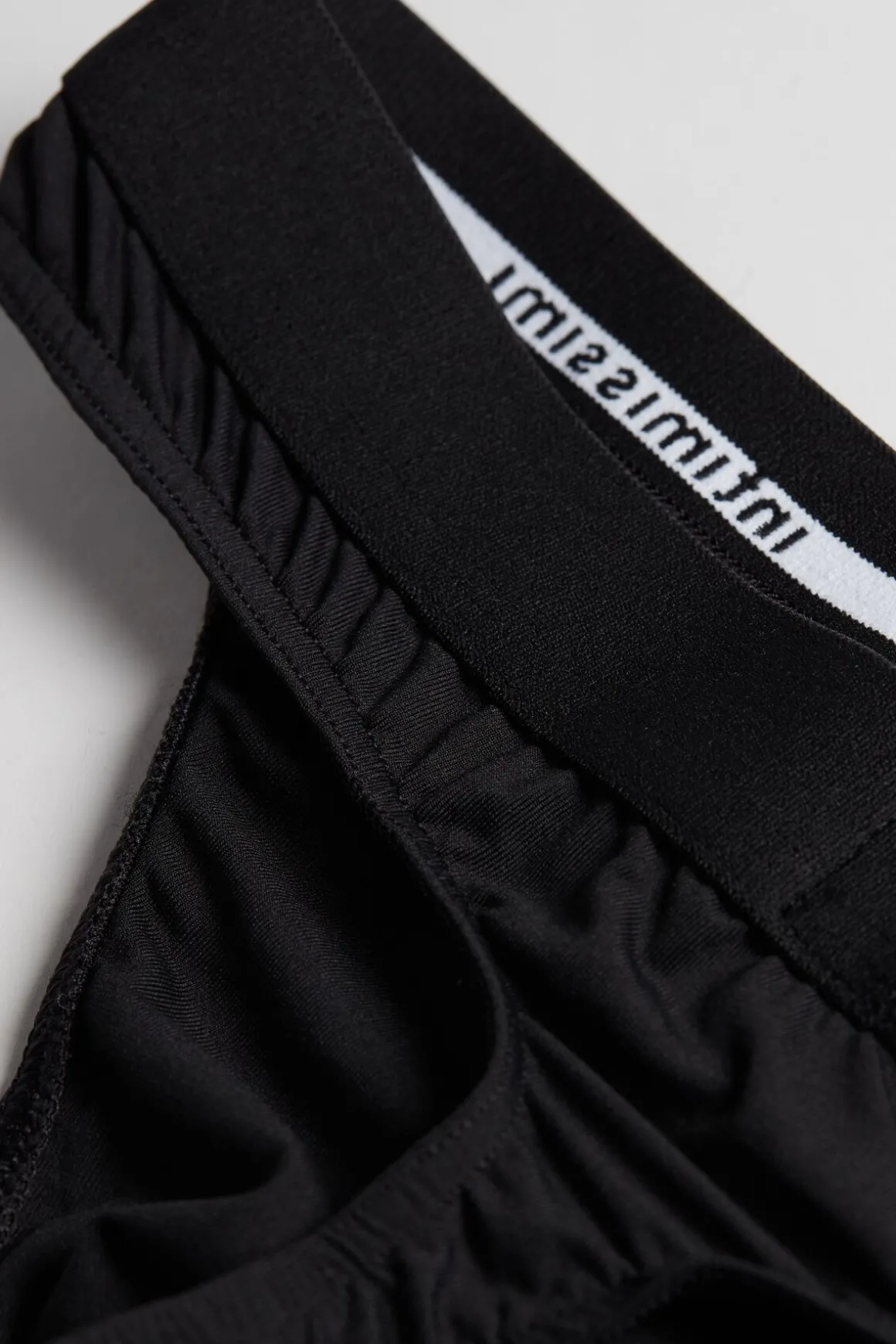 Heren String van Microfiber met Logodetail
