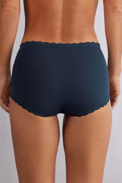 Hipster met Hoge Taille van Katoen en Kant