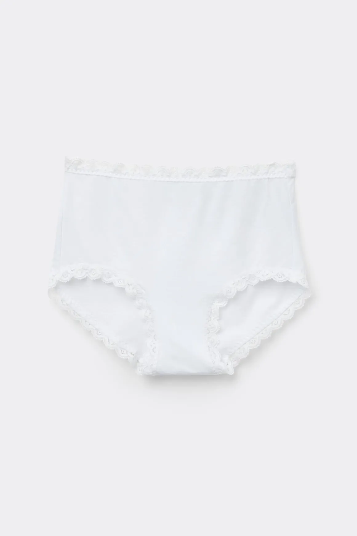 Hipster met Hoge Taille van Katoen en Kant