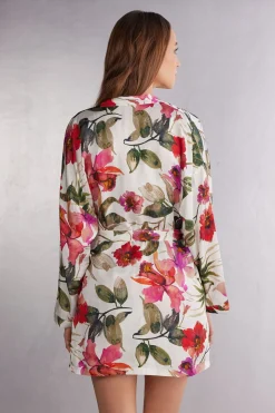 Imaginary Journey Kimono van Viscose Satijn