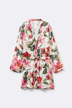 Imaginary Journey Kimono van Viscose Satijn