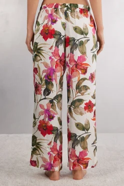 Imaginary Journey Lange Broek van Viscose Satijn