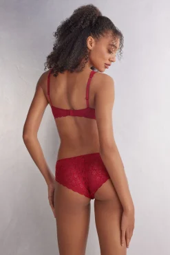 Kanten slips met lage taille