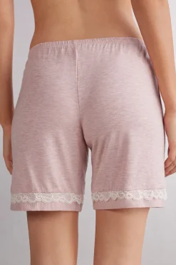 Korte Broek van Modal met Kanten Details