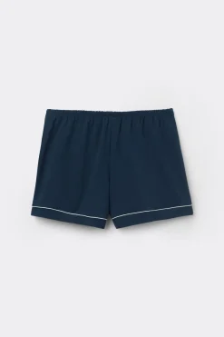 Korte Broek van Modal met Profielen in een Contrasterende Kleur