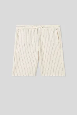 Korte Broek van verticaal gestreepte Sweatstof
