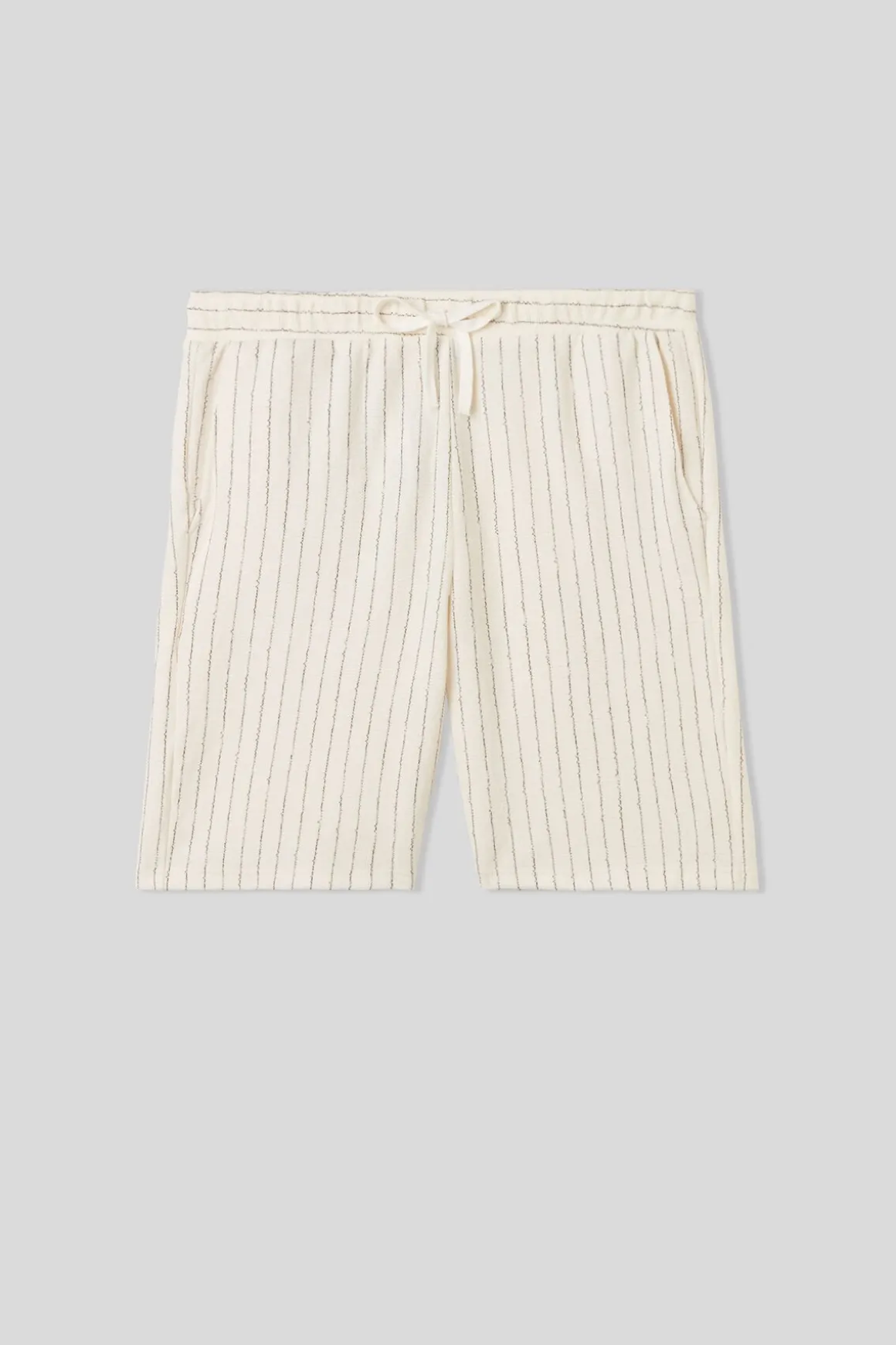 Korte Broek van verticaal gestreepte Sweatstof