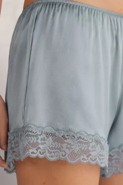 Korte Broek van Zijde met Kant