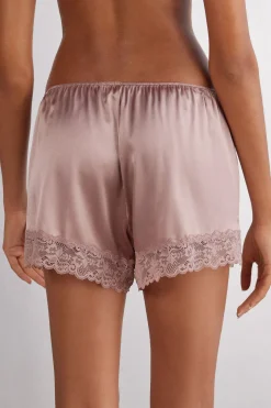Korte Broek van Zijde met Kant