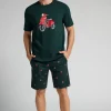 Korte Pyjama van Katoen met Scooter-print