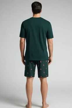 Korte Pyjama van Katoen met Scooter-print