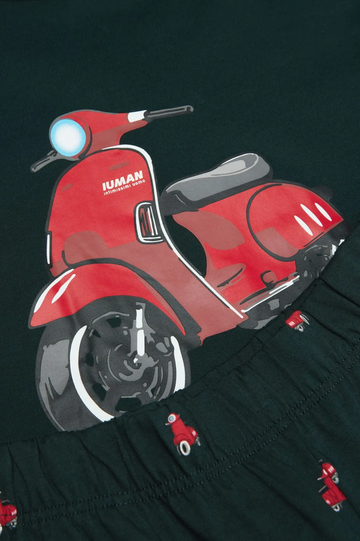 Korte Pyjama van Katoen met Scooter-print