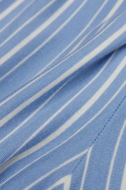 Lange Broek in Modal met Manchet van Oxford-Strepen